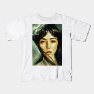 Monica Bellucci portrait Kids T-Shirt